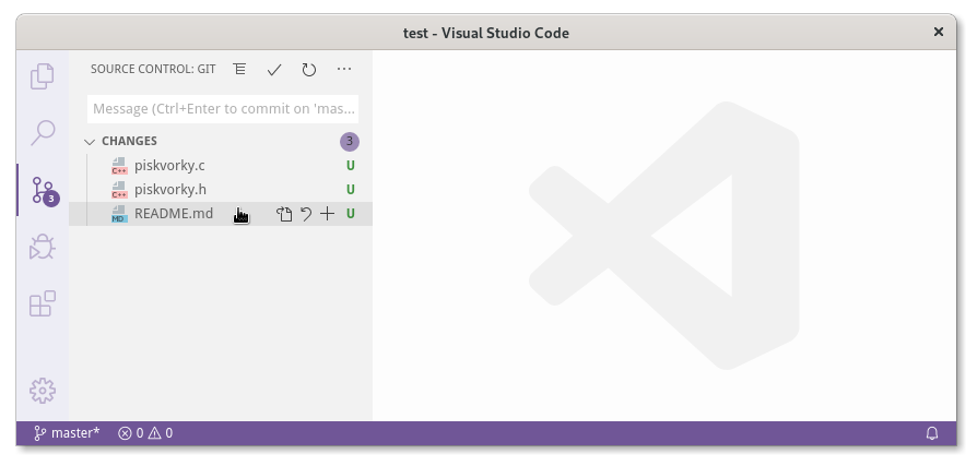 Prezeranie zmien v editore VS Code