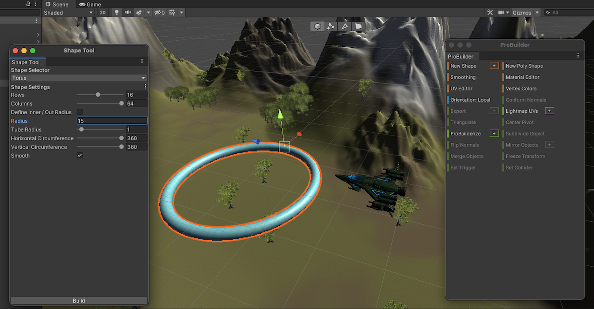 Creating a Ring using ProBuilder