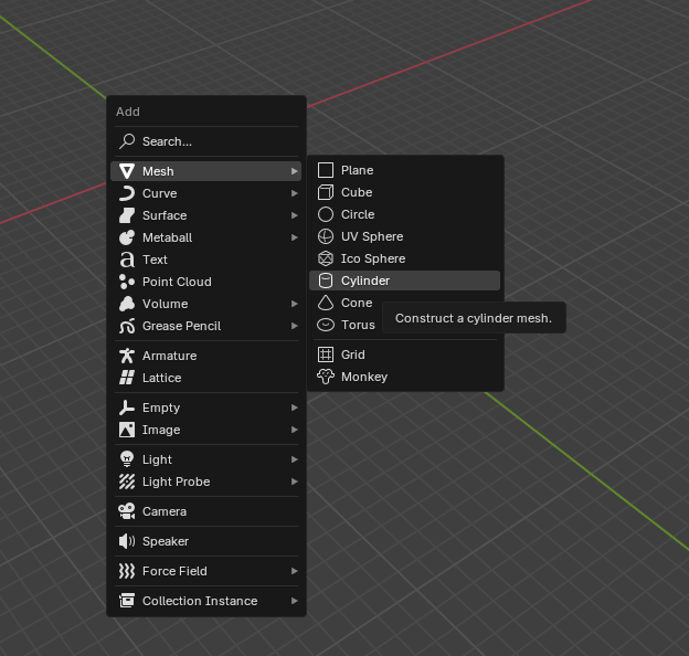 Adding cylinder