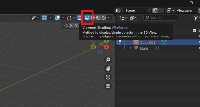 Wireframe zobrazenie