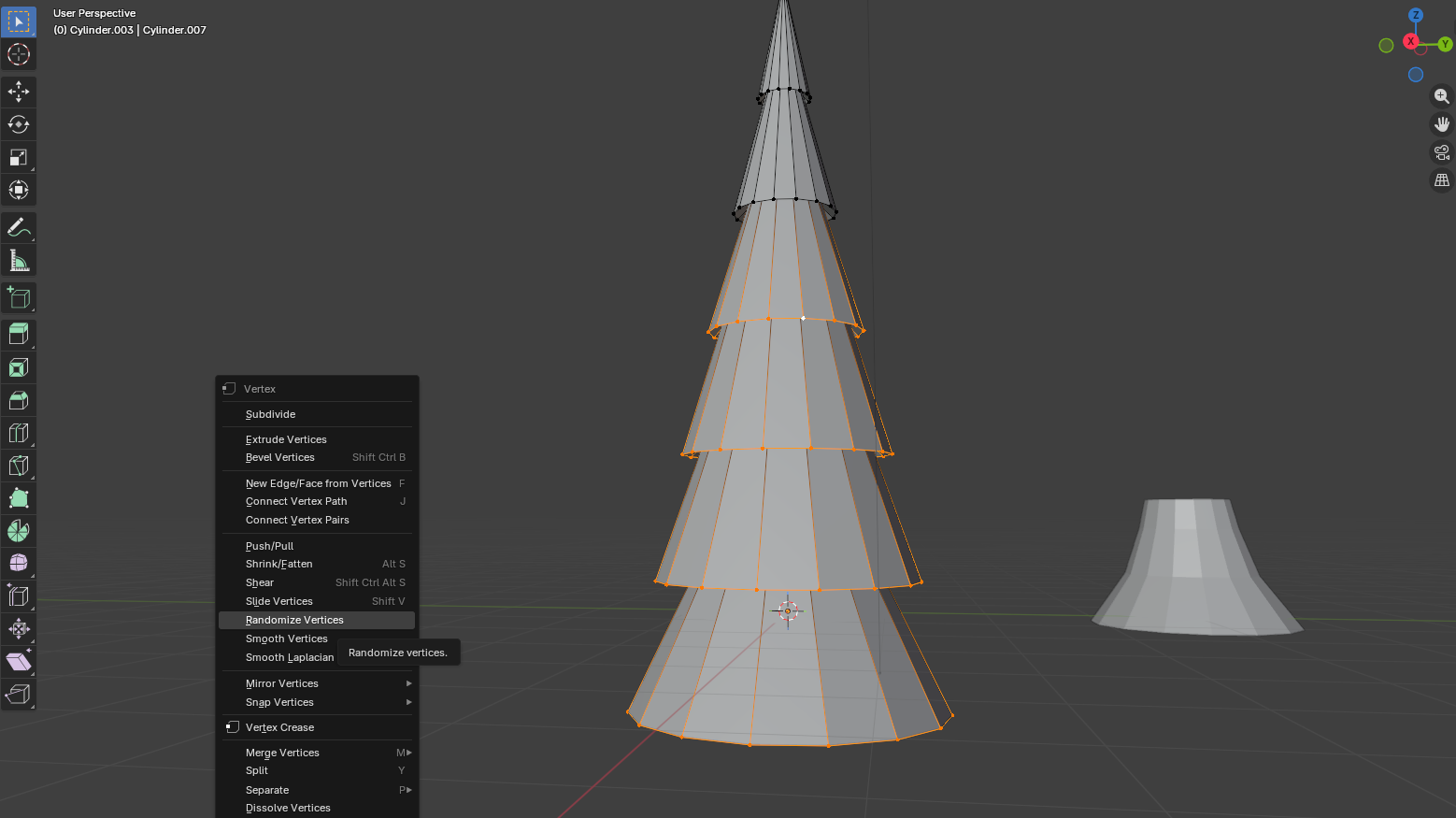 Náhodne rozmiesnenie vertexov