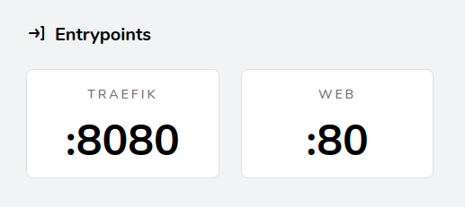 Traefik: EntryPoint web počúvajúci na porte 80
